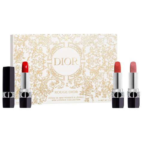 dior mini rouge dior lipstick set|Dior elegante lipstick.